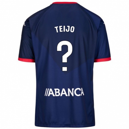 Kandiny Női Quique Teijo #0 Sötétkék Idegenbeli Jersey 2024/25 Mez Póló Ing