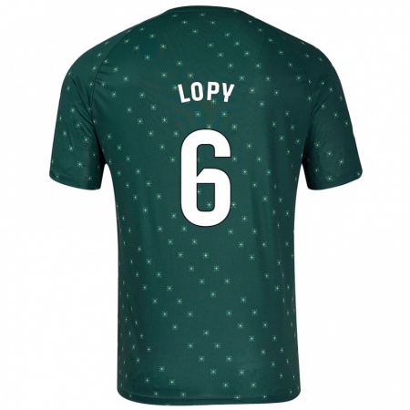 Kandiny Női Dion Lopy #6 Sötétzöld Idegenbeli Jersey 2024/25 Mez Póló Ing