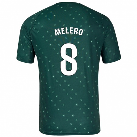 Kandiny Női Gonzalo Melero #8 Sötétzöld Idegenbeli Jersey 2024/25 Mez Póló Ing