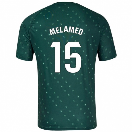 Kandiny Női Nico Melamed #15 Sötétzöld Idegenbeli Jersey 2024/25 Mez Póló Ing