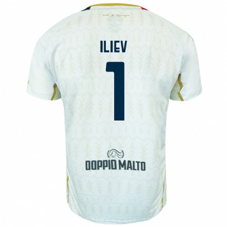 Kandiny Női Velizar-Iliya Iliev #1 Fehér Idegenbeli Jersey 2024/25 Mez Póló Ing