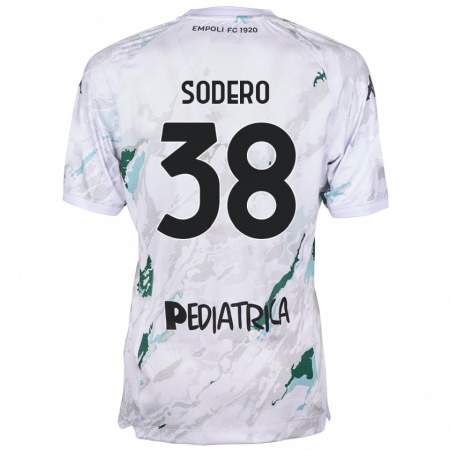 Kandiny Női Andrea Sodero #38 Szürke Idegenbeli Jersey 2024/25 Mez Póló Ing