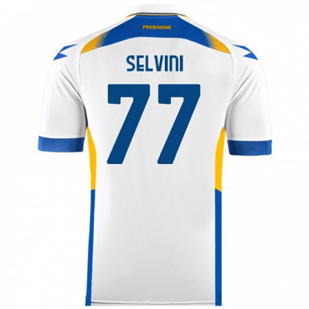 Kandiny Női Alessandro Selvini #77 Fehér Idegenbeli Jersey 2024/25 Mez Póló Ing