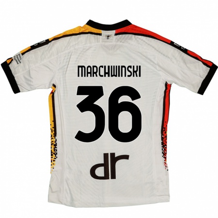 Kandiny Női Filip Marchwinski #36 Fehér Fekete Idegenbeli Jersey 2024/25 Mez Póló Ing