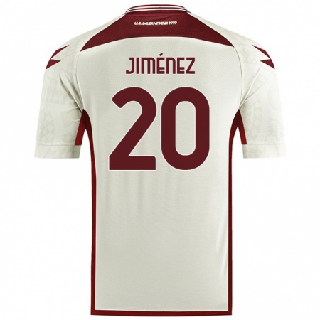 Kandiny Női Kaleb Jiménez #20 Krém Színű Idegenbeli Jersey 2024/25 Mez Póló Ing