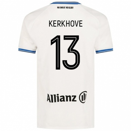 Kandiny Női Angel Kerkhove #13 Fehér Idegenbeli Jersey 2024/25 Mez Póló Ing