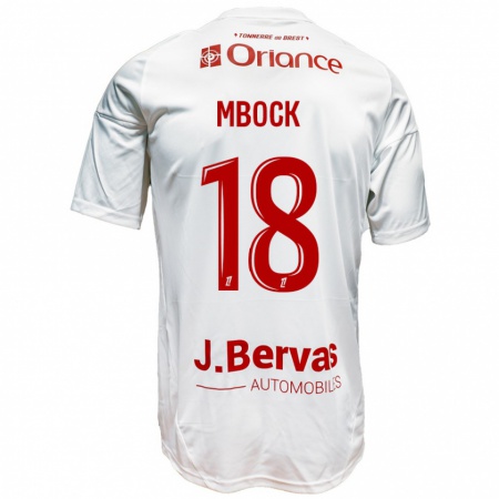 Kandiny Női Hianga'a Mbock #18 Fehér Piros Idegenbeli Jersey 2024/25 Mez Póló Ing