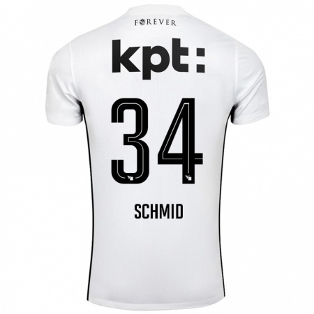 Kandiny Női Céline Schmid #34 Fehér Fekete Idegenbeli Jersey 2024/25 Mez Póló Ing