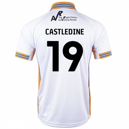 Kandiny Gyermek Leo Castledine #19 Fehér Idegenbeli Jersey 2024/25 Mez Póló Ing