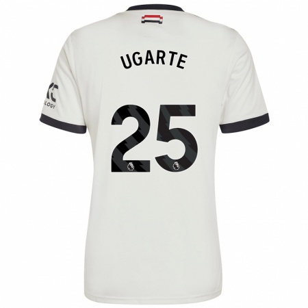 Kandiny Gyermek Manuel Ugarte #25 Törtfehér Harmadik Számú Jersey 2024/25 Mez Póló Ing