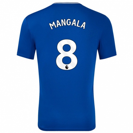 Kandiny Gyermek Orel Mangala #8 Kék -Val Hazai Jersey 2024/25 Mez Póló Ing