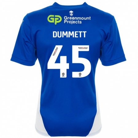 Kandiny Gyermek Paul Dummett #45 Kék Fehér Hazai Jersey 2024/25 Mez Póló Ing