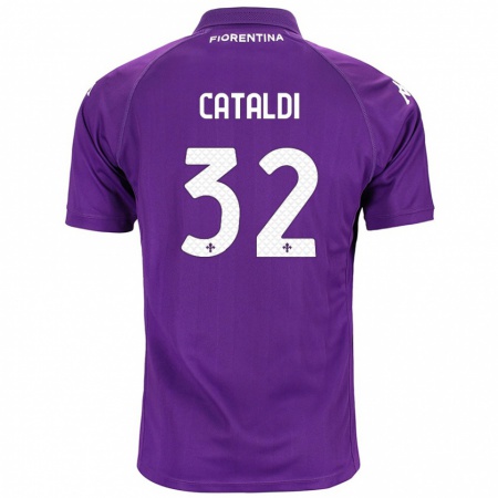 Kandiny Gyermek Danilo Cataldi #32 Lila Hazai Jersey 2024/25 Mez Póló Ing