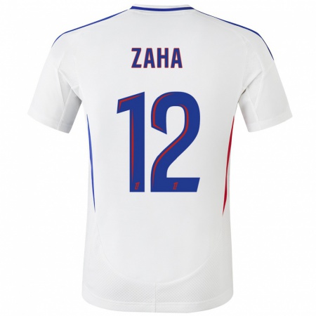 Kandiny Gyermek Wilfried Zaha #12 Fehér Kék Hazai Jersey 2024/25 Mez Póló Ing