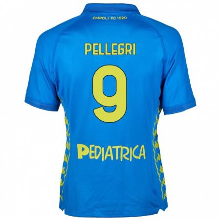 Kandiny Gyermek Pietro Pellegri #9 Kék Hazai Jersey 2024/25 Mez Póló Ing