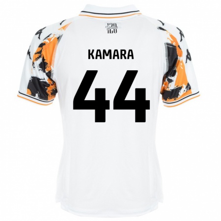 Kandiny Gyermek Abu Kamara #44 Fehér Idegenbeli Jersey 2024/25 Mez Póló Ing