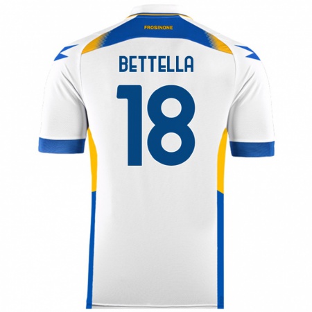 Kandiny Gyermek Davide Bettella #18 Fehér Idegenbeli Jersey 2024/25 Mez Póló Ing