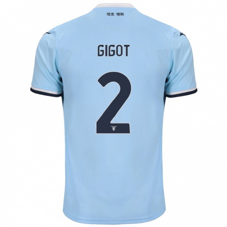 Kandiny Férfi Samuel Gigot #2 Kék Hazai Jersey 2024/25 Mez Póló Ing