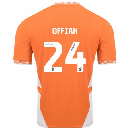 Kandiny Férfi Odel Offiah #24 Narancssárga Fehér Hazai Jersey 2024/25 Mez Póló Ing