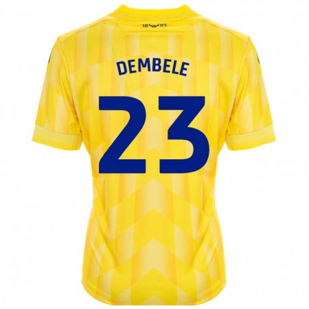 Kandiny Férfi Siriki Dembélé #23 Sárga Hazai Jersey 2024/25 Mez Póló Ing