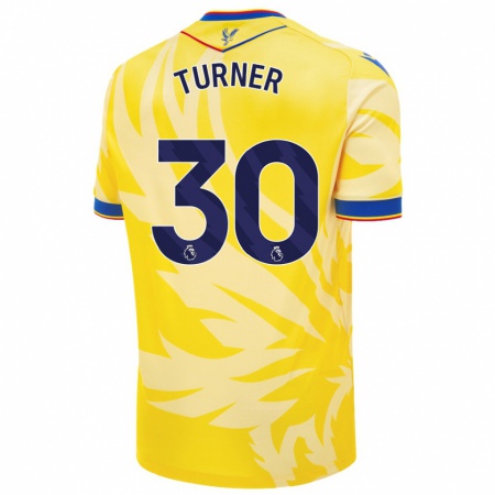 Kandiny Férfi Matt Turner #30 Sárga Idegenbeli Jersey 2024/25 Mez Póló Ing