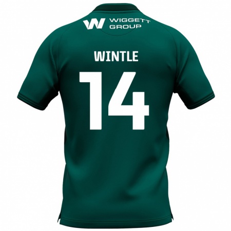 Kandiny Férfi Ryan Wintle #14 Zöld Idegenbeli Jersey 2024/25 Mez Póló Ing