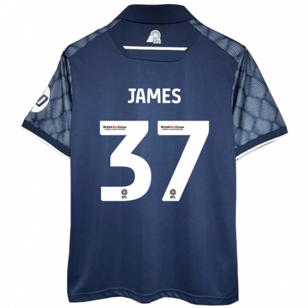 Kandiny Férfi Matty James #37 Fekete Idegenbeli Jersey 2024/25 Mez Póló Ing