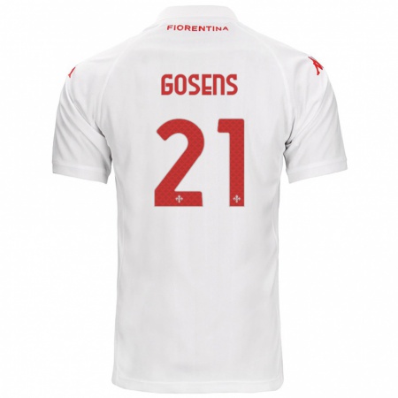 Kandiny Férfi Robin Gosens #21 Fehér Idegenbeli Jersey 2024/25 Mez Póló Ing