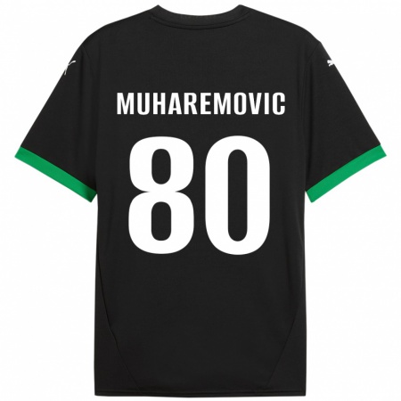 Kandiny Női Tarik Muharemovic #80 Fekete Sötétzöld Hazai Jersey 2024/25 Mez Póló Ing