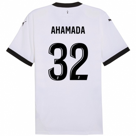 Kandiny Női Naouirou Ahamada #32 Fehér Fekete Idegenbeli Jersey 2024/25 Mez Póló Ing