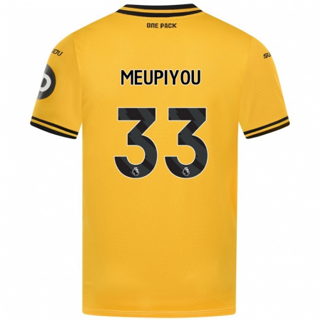 Kandiny Női Bastien Meupiyou #33 Sárga Hazai Jersey 2024/25 Mez Póló Ing