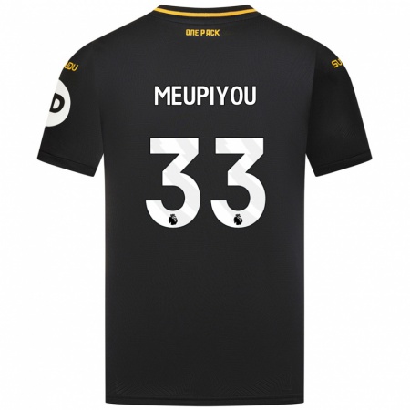 Kandiny Női Bastien Meupiyou #33 Fekete Idegenbeli Jersey 2024/25 Mez Póló Ing